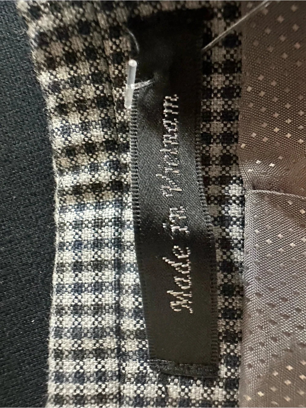 Michael Kors 42R blazer jacket Grey Checked Sport Coat